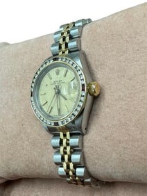 Vintage Rolex Datejust Ruby Diamond Bezel
