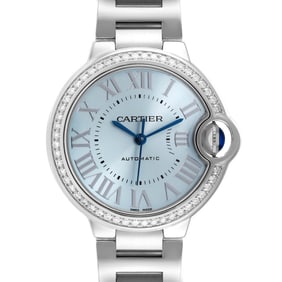 Cartier Ballon Bleu 33mm Blue Silver