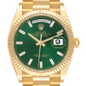 Rolex President Day-Date Yellow Gold Green