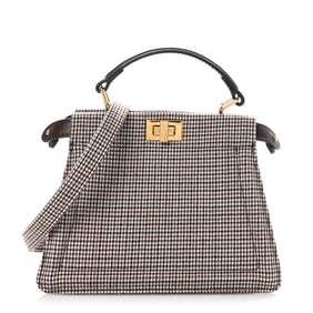 Fendi Wool Fabric Jacquard Cuoio Small