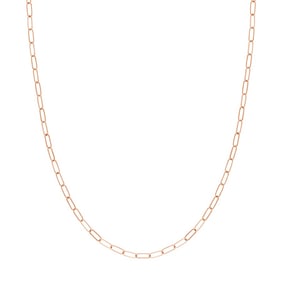 14K Rose Gold 3 mm Link Chain w/ Lobster Clasp - 20 in.