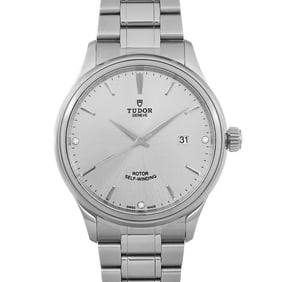 Tudor Style 41 mm Steel Silver