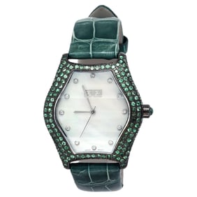 Tsavorites & Diamond Pave Dial Luxury