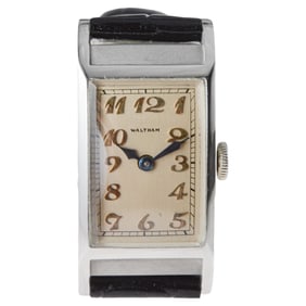 Waltham Platinum Rare Art Deco Watch