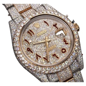 Rolex Datejust Custom Red Arabic Dial