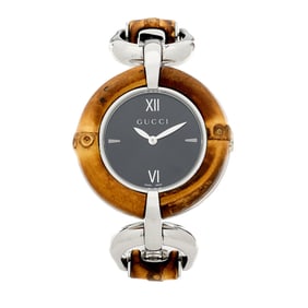 Gucci Stainless Steel Bamboo 35mm Quartz