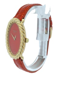 Chopard Oval Fluted Case Orange Dial