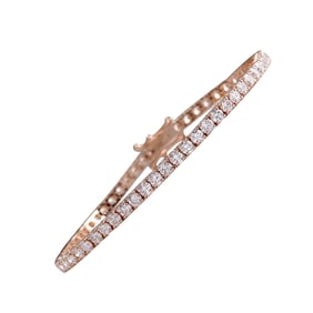 5.55 CTW Diamond Tennis Bracelet 14K Rose Gold