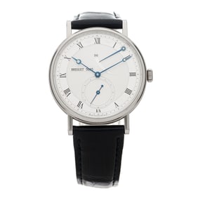 Breguet 18K White Gold Alligator 38mm