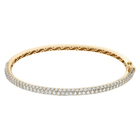 18k yellow gold bangle with 2.86