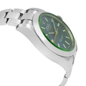 Rolex Milgauss Steel Green Sapphire Z-Blue