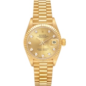 Rolex President Datejust Yellow Gold Diamond