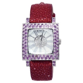 Amethyst & Diamonds Pave Dial Luxury