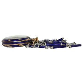 E.M. GATTLE Plat. Enamel Diamond