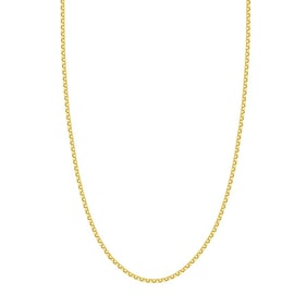 14K Yellow Gold 2.5 mm Rolo Chain w/ Lobster Clasp - 24 in.