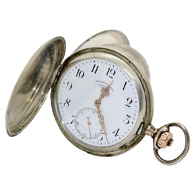 Glashutte Uhrenfabrik Union Silver Pocket Watch,