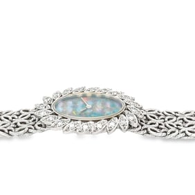 Chopard 18k White Gold Opal and