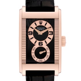 Rolex Cellini Prince Rose Gold Black