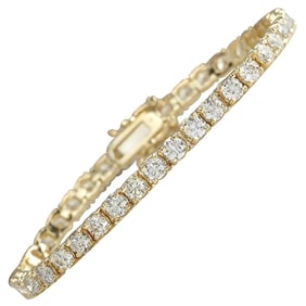 6.60 Carat Diamond Bracelet In 14