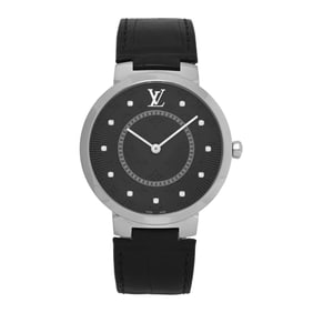 Louis Vuitton Stainless Steel Alligator Diamond