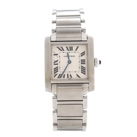 Cartier Tank Francaise Quartz Watch Stainless