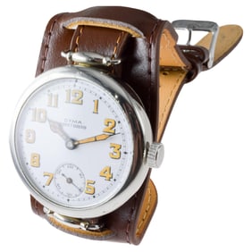 Cyma Nickel Campaign Style Trench Watch