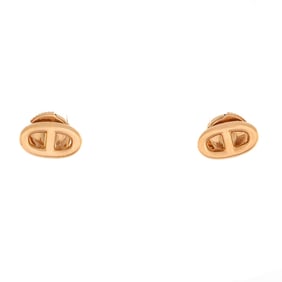 Hermes Farandole Stud Earrings 18K Rose
