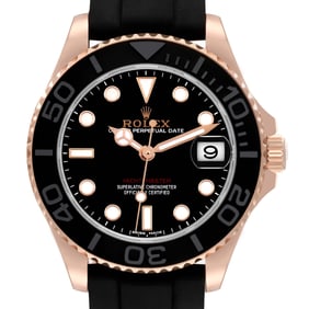 Rolex Yachtmaster 37 Rose Gold Oysterflex