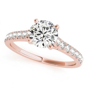 1 ctw Certified VS/SI Diamond Wedding Ring 18k Rose Gold