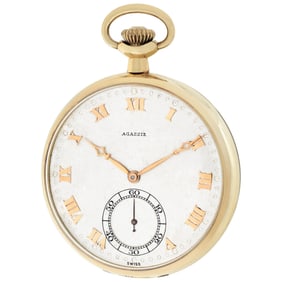 Agassiz pocket watch 246181 14k Silver