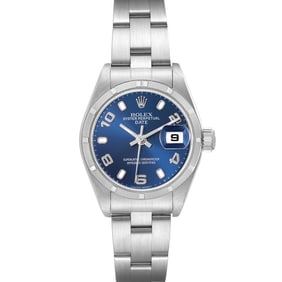 Rolex Date 26mm Steel Blue Dial