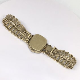 Ladys Omega 14K Yellow Solid Gold