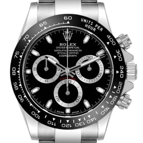 Rolex Daytona Black Dial Steel Mens