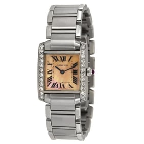 Cartier Tank Francaise Aftermarket Diamond Bezel