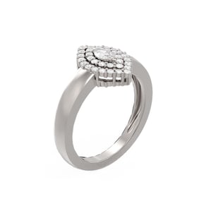 0.65 ctw Diamond Ring 18K White Gold