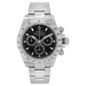 Rolex Cosmograph Daytona Steel Black Index