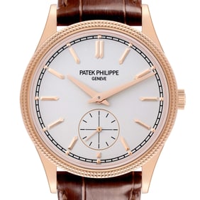 Patek Philippe Calatrava Rose Gold Silver