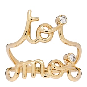 Christian Dior 18K Yellow Gold Diamond