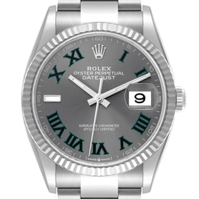 Rolex Datejust Steel White Gold Wimbledon