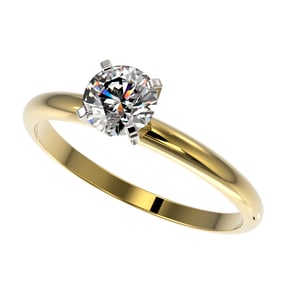 0.78 ctw Certified Quality Diamond Engagment Ring 10k Yellow Gold
