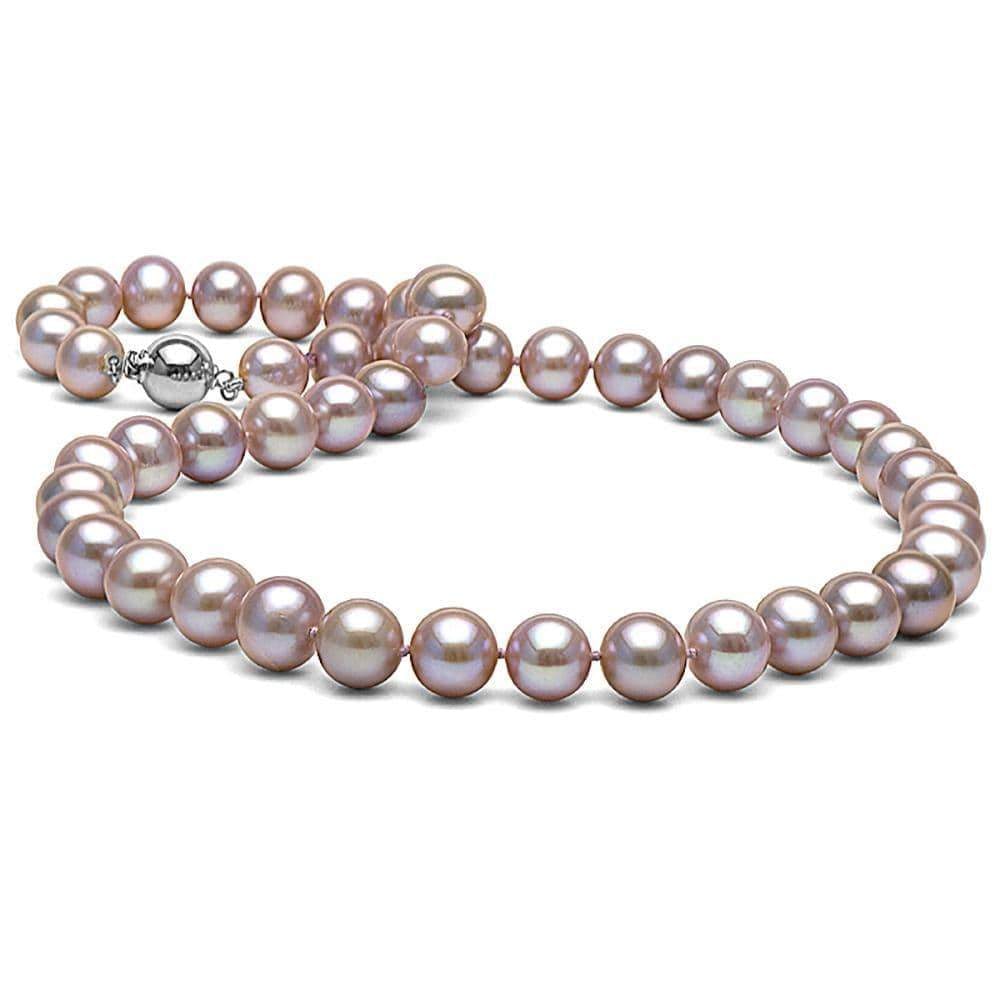 Lavender Freshwater Pearl Necklace, 9.0-9.5mm: Lavender Freshwater Pearl Necklace, 9.0-9.5mm AA+ / 16" / 14kt Yellow Gold Ball Clasp Guidelines for Bidding We recommend for all bidders to review the LiveAuctioneers bidding FAQ to learn about the a