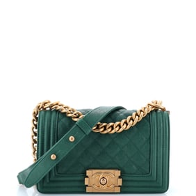Chanel Boy Flap Bag Quilted Caviar