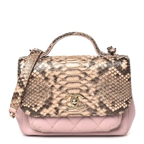 Chanel Snakeskin Caviar Quilted Small Business
