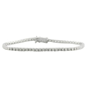 Diamond Tennis Bracelet 14K White Gold