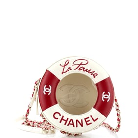 Chanel Lifesaver Round Crossbody Bag Lambskin