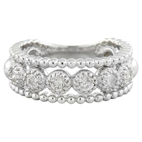 Diamond Ring: Beauty 14K White Gold