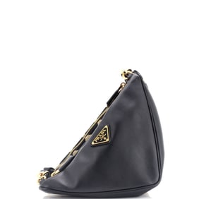 Prada Double Symbole Triangle Bag Leather