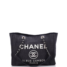 Chanel Deauville Tote Denim Small