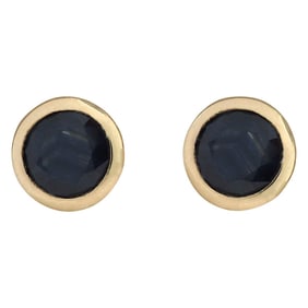 Natural Sapphire Earrings In 14 Karat