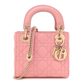 Christian Dior Lambskin Cannage Mini Lady